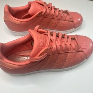 Adidas metal toe superstars tactical rose pink